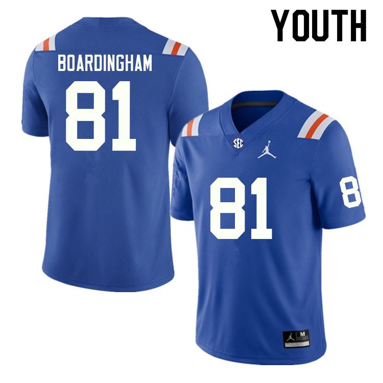 Youth #81 Arlis Boardingham Florida Gators College Football Jerseys Sale-Throwback